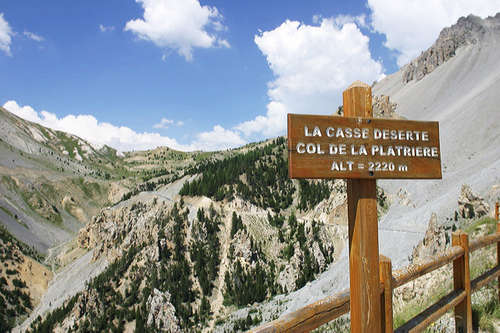  Vpravo skalopád skoro tesne pod Col d'Izoard