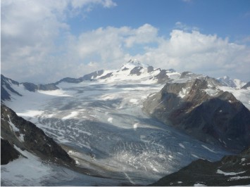  Pohľad na ľadovec Tiefenbach