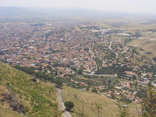  Výhľad z Pergamonu na mesto Bergama