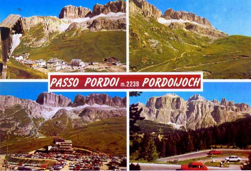  Pohľadnica Passo Pordoi