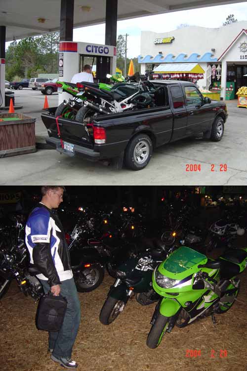  Prvá zástavka na Floride a večer na Bike Week 2004 - Daytona Beach 
