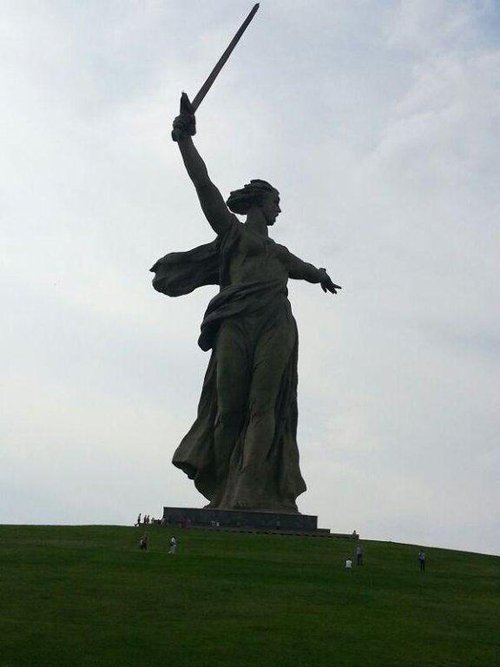  Socha matka vlasť vola Volgograd