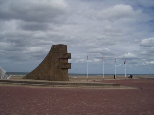  Pomník na Omaha beach