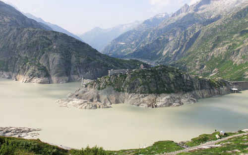  Grimselsee, alebo skôr Sádra see, ako namaľované