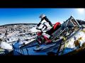 67m skok na snežnom skútri z lyžiarskeho skokanského mostíka