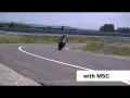 Bosch Motorcycle stability control (MSC): Brzdenie prednou brzdou v náklone
